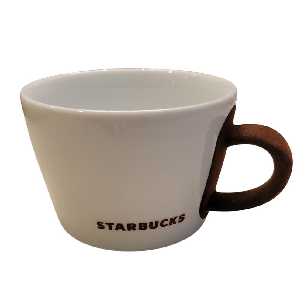 Starbucks Coffee Cup 2010 Germany Kahla Brown Felt Handle 14oz Collector Item
